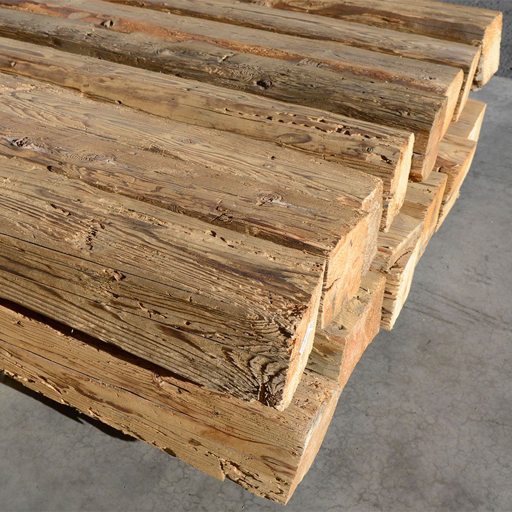 Beams Old Wood Spruce/Fir hand-chopped, brushed 200 mm+