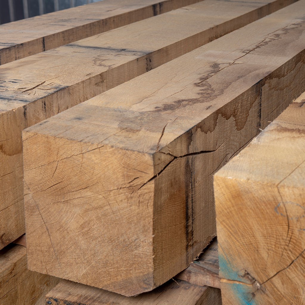 Timber Beams European Oak sawn 300 x 300 mm