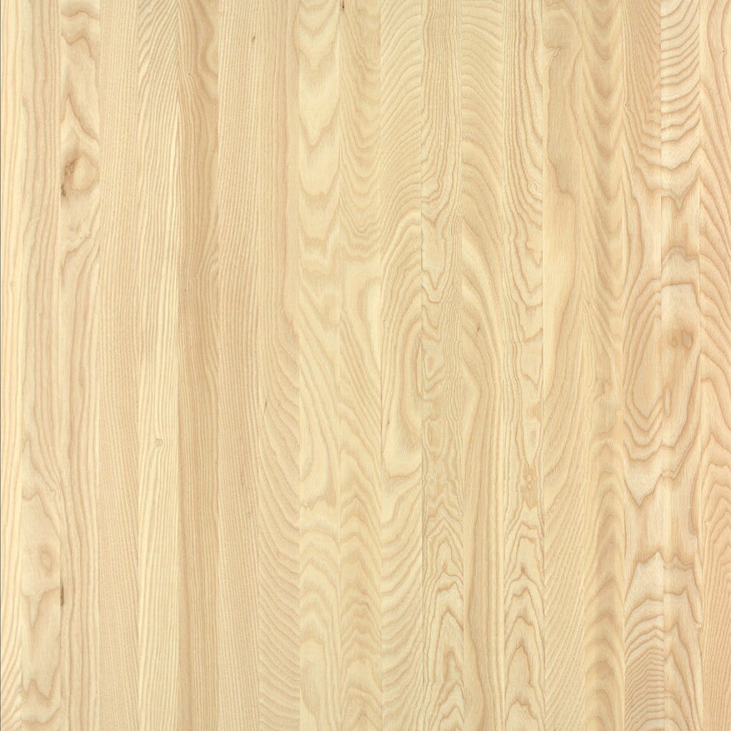 1-Schicht-Massivholzplatten Esche A/B, durchg. Lamellen