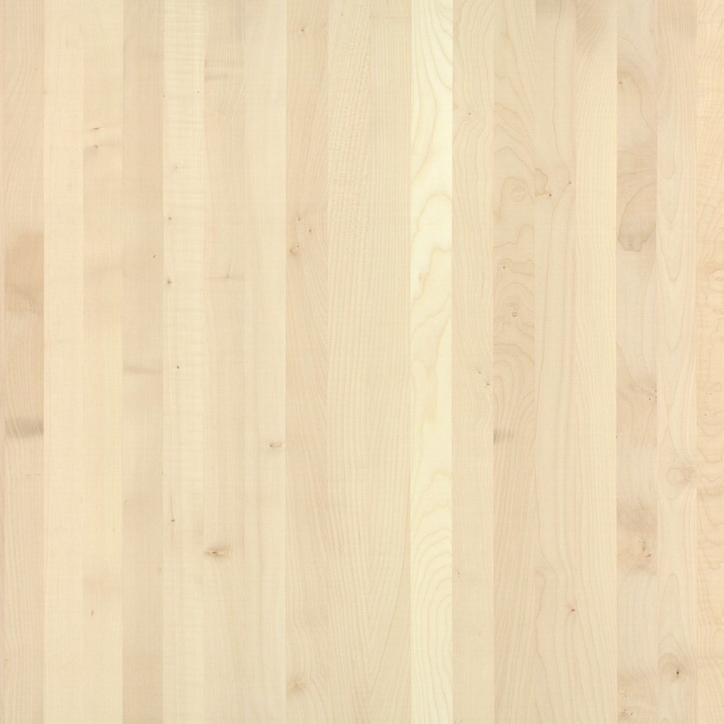 1-layer solid wood panel European Sycamore | made to order | continuous lamellas