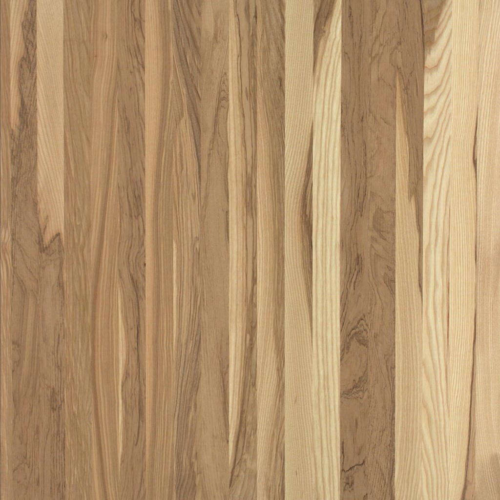 1-layer solid wood panel Olive Ash | made to order | continuous lamellas