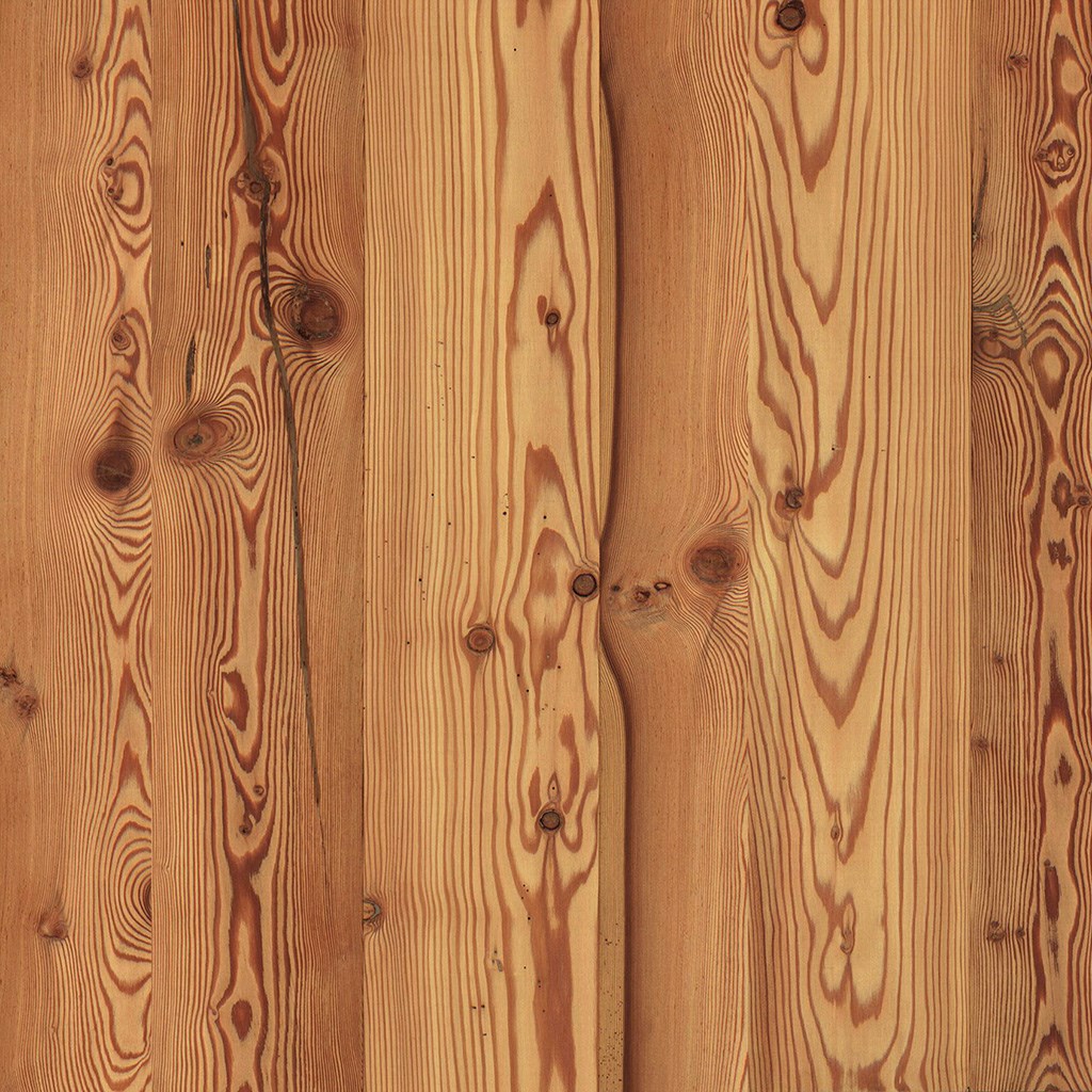 3-layer wall panel reclaimed Larch type 1L polished