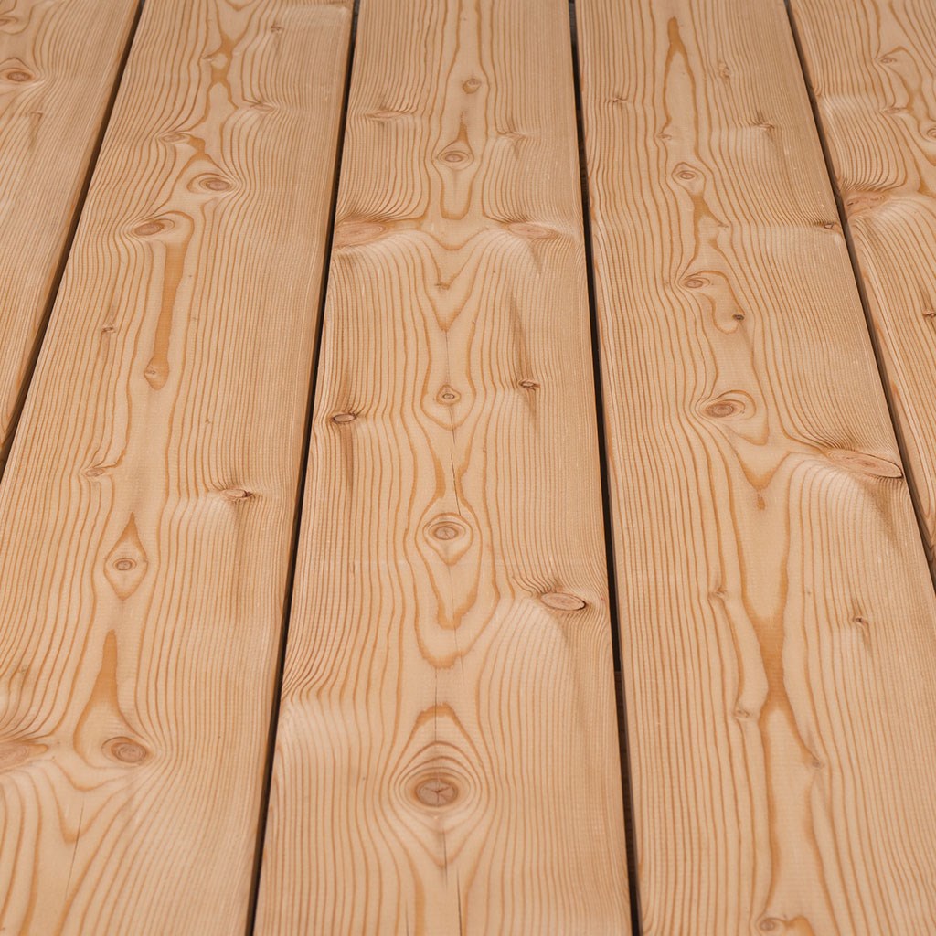 Decking Boards Sibirian Larch | 6000x140x26 mm | smooth/planed