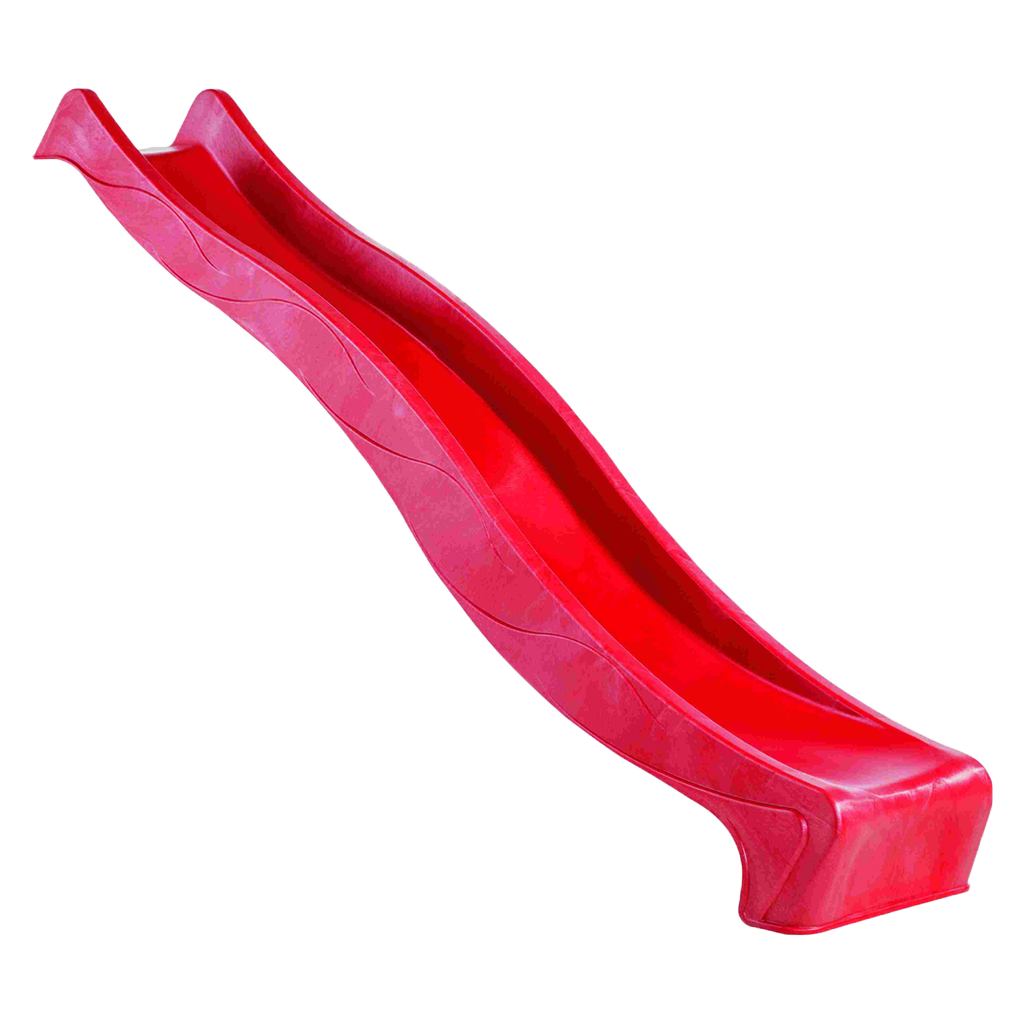 HDPE Kunststoff Wellenrutsche rot | für Podesthöhe 150 cm
