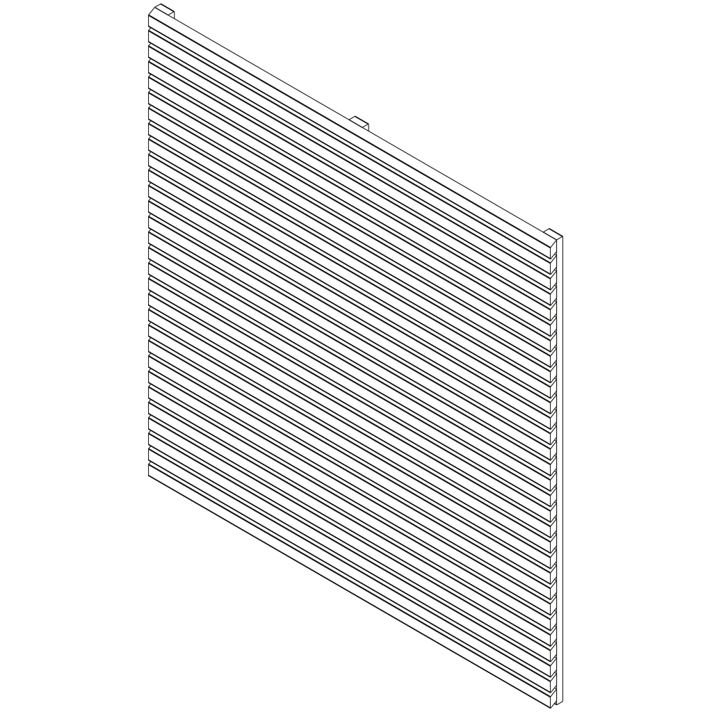 Sichtschutzelemente RHOMBUS Lärche sibirisch | 1800 x 1800 mm