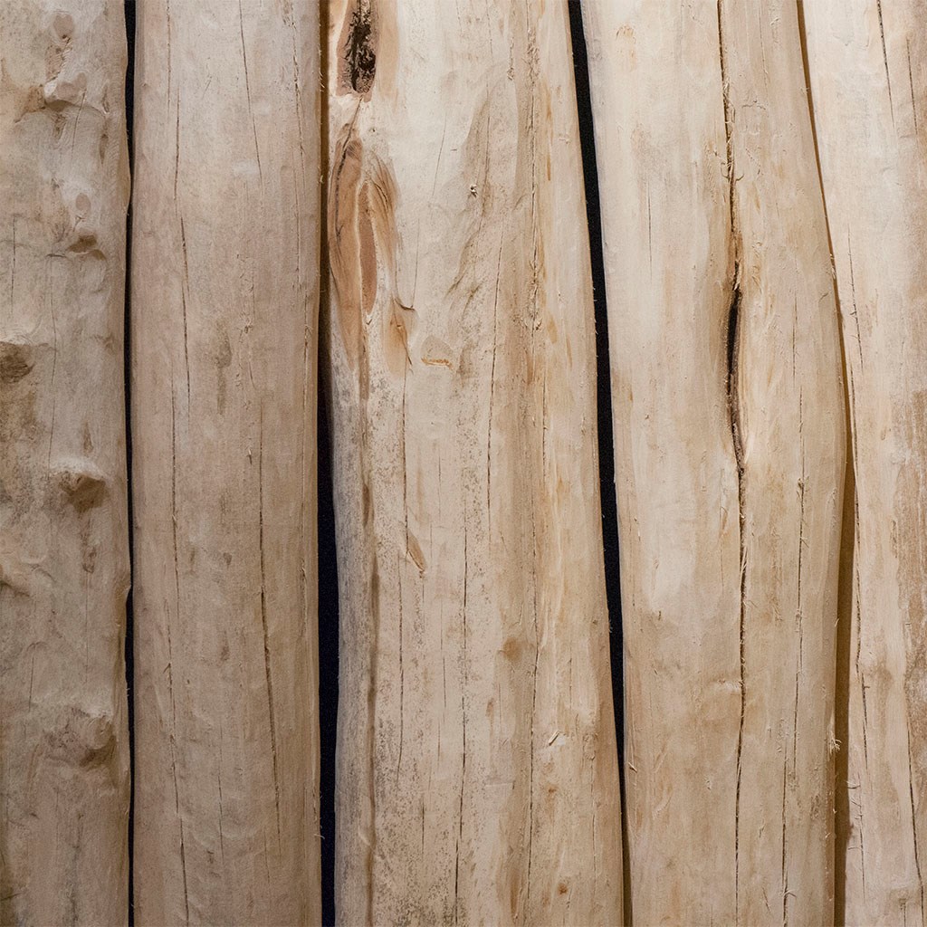 Locust logs | peeled | grounded to heartwood diameter Ø approx. 8-12 cm | length 400 cm