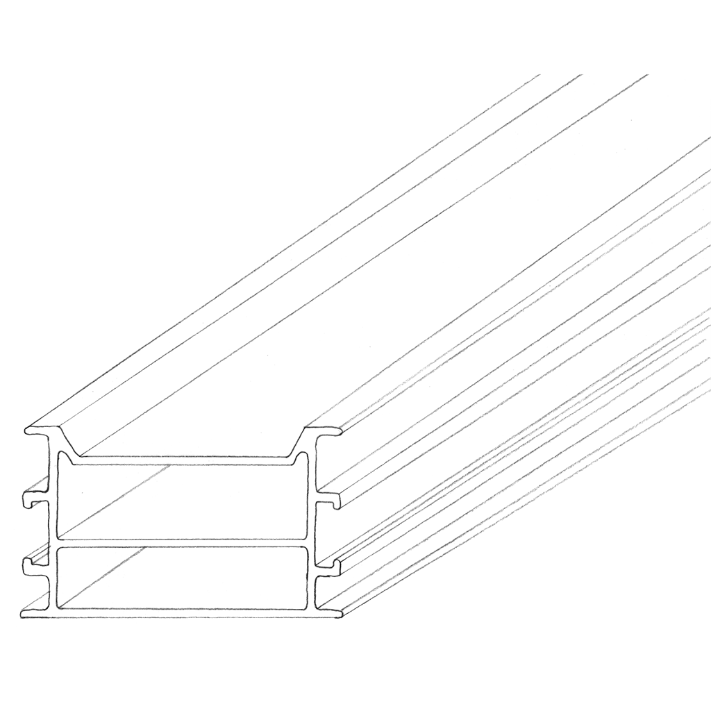 RELO K aluminum substructure  | 6000 x 64 x 41 mm