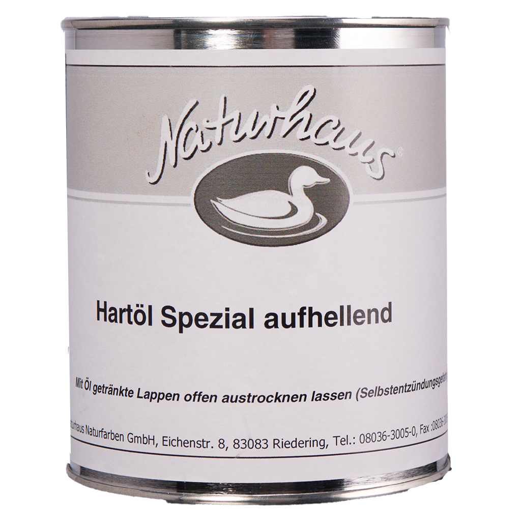 NATURHAUS Hartöl spezial aufhellend 2.5 l Grundierung für stark beanspruchte Oberflächen