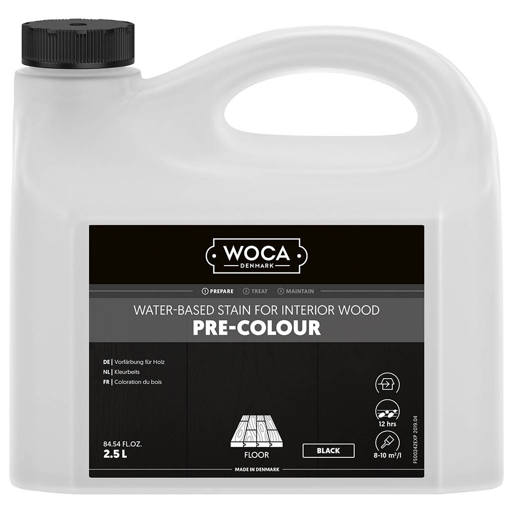 WOCA Pre-Colour schwarz 2.5 l wasserbasierte Beize zur Vorbehandlung von Holz
