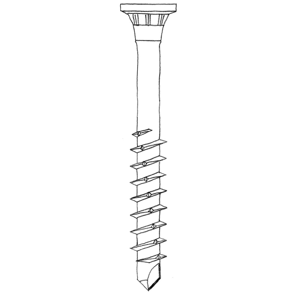 SOLIDA1 | 5.0 x 60 mm self-tapping screw | PU 200 pcs. | hardened stainless steel | TX25