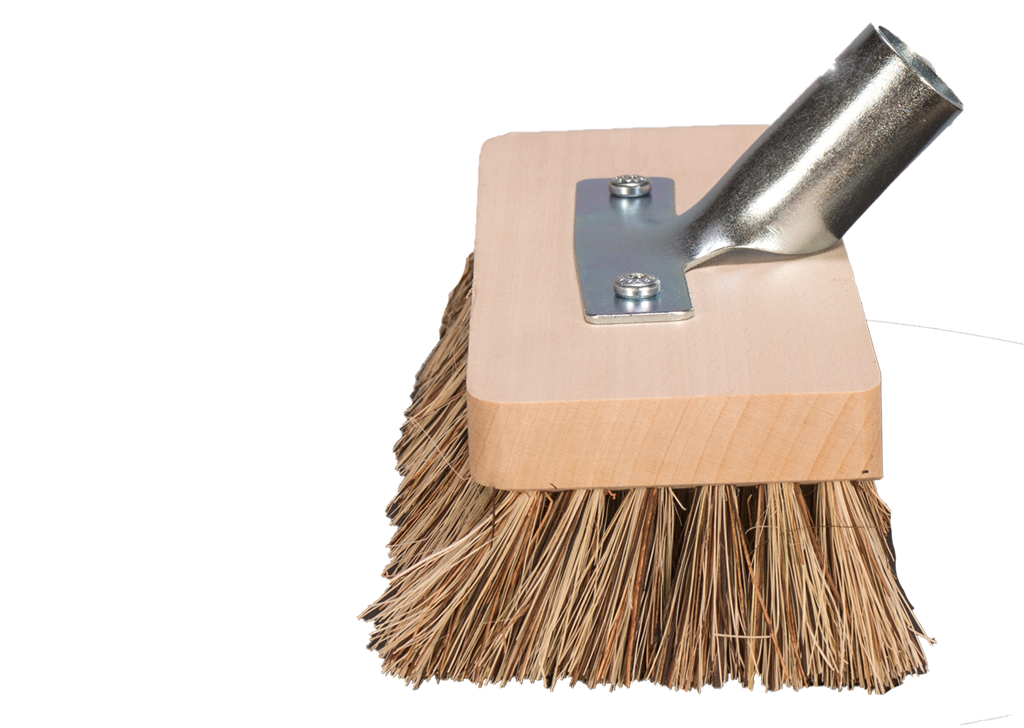 Scrubbing brush with handle | for wooden terraces and furniture
