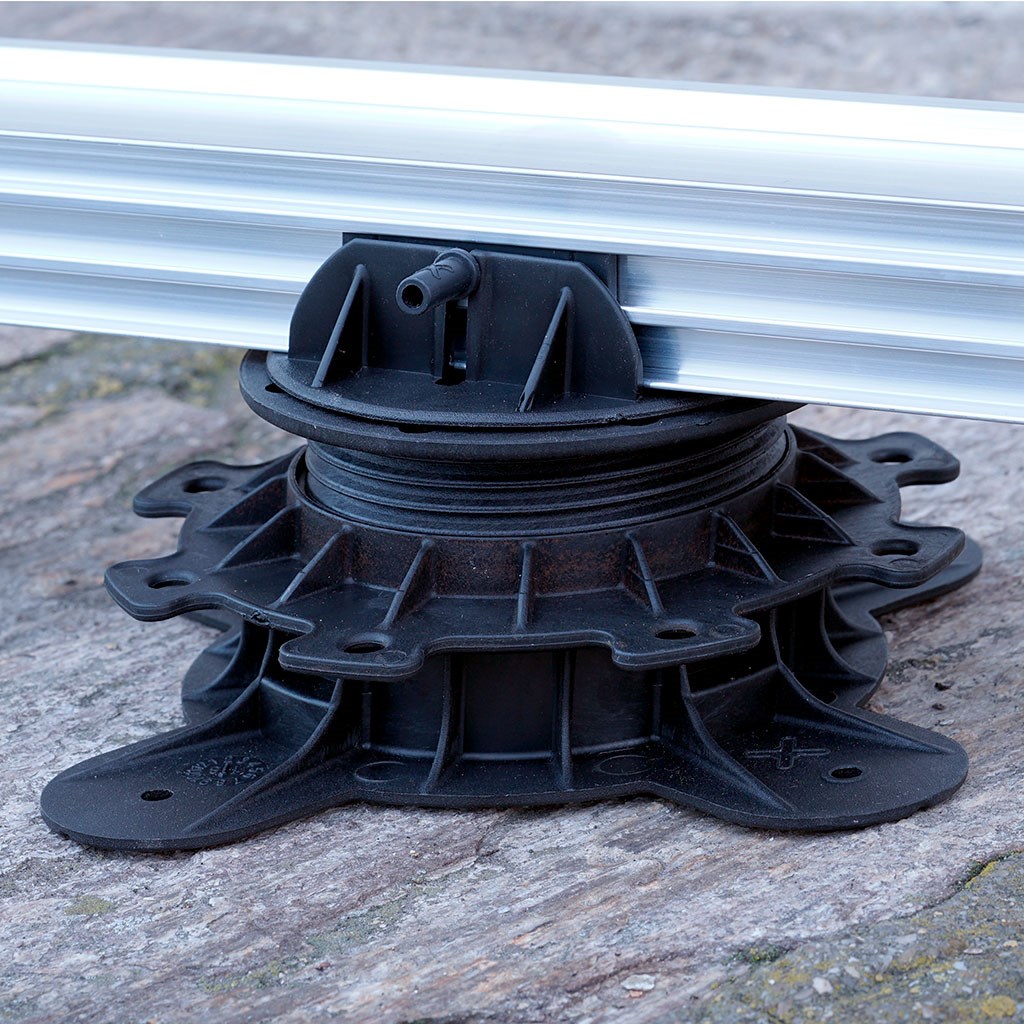 LIFTO KU Terrassenfuss 50 - 80 mm | VPE 10 Stk. | Kunststoff schwarz