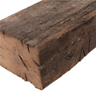 Poutres vieux bois Chêne haché à main, nettoyé 100-150 mm