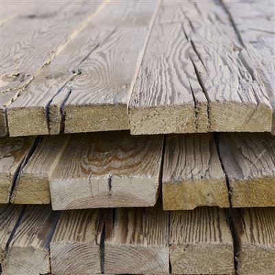 Chopped Beam Walls Spruce/Fir/Pine type 4A | orginal chopped, brushed, edged, planed | 25-35 mm