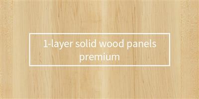 1-layer solid wood panel European Oak | A/B | continuous lamellas