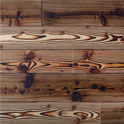 Wall panels VESUV Larch 138x19mm | burned, brushed, oiled