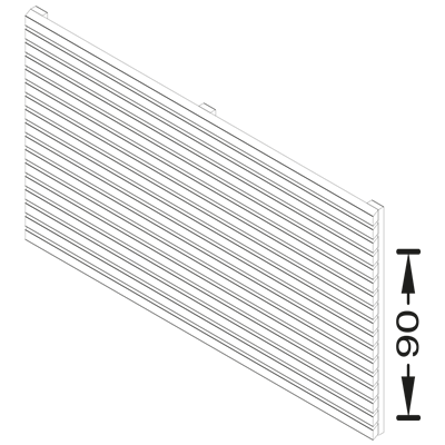 Sichtschutzelemente RHOMBUS Lärche sibirisch | 1800 x 900 mm