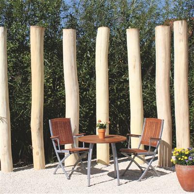 Locust logs | peeled | grounded to heartwood diameter Ø approx. 16-20 cm | length 300 cm