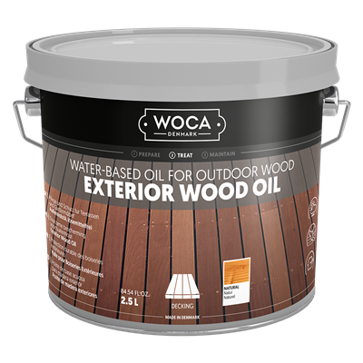 WOCA Exterior-Öl (Wood Oil) Natur 2.5 l Grundbehandlung/Pflege von Holz im Aussenbereich