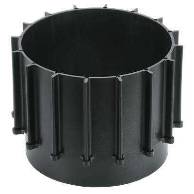 LIFTO KA 60 mm, Terrassenfuss-Adapter | VPE 12 Stk. | Kunststoff schwarz
