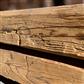 Poutres vieux bois Epicéa/Sapin blanc haché à main, nettoyé 100-150 mm