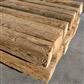 Poutres vieux bois Epicéa/Sapin blanc haché à main, brossé 100-150 mm