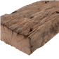 Block-/Strickwände Eiche Altholz original | grob gereinigt 70-90 mm