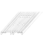 RELO V Ventilationsprofil eloxiert | VPE 1 Stk. | 1200 x 150 x 19 mm | S 2.0 mm